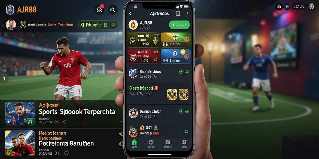 Screenshot gameplay AJR88 yang menampilkan taruhan olahraga langsung.