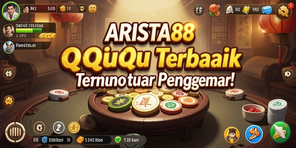 Screenshot ARISTA88 menampilkan aksi seru dalam permainan QiuQiu.