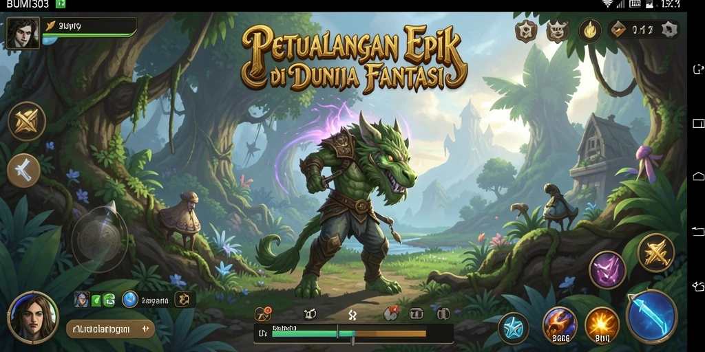 Tampilan gameplay BUMI303 yang mendebarkan di dunia petualangan.