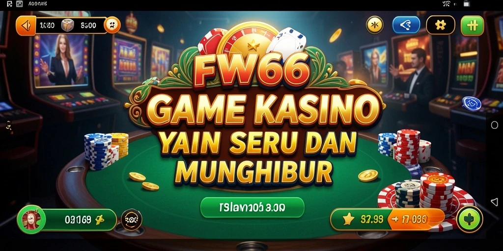 Tampilan gameplay Kasino FW66 yang mendebarkan dan penuh warna.