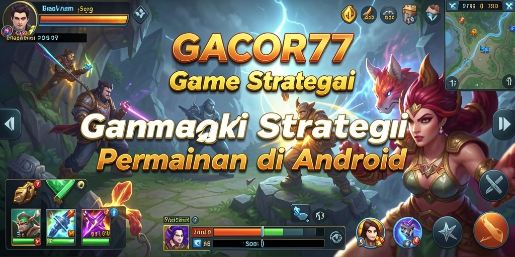 Tampilan gameplay GACOR77 yang menarik saat merencanakan strategi pertempuran.