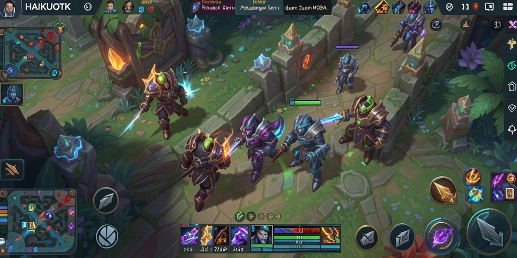 Tampilan menarik dari gameplay HAIKUOTK dengan karakter yang dinamis.
