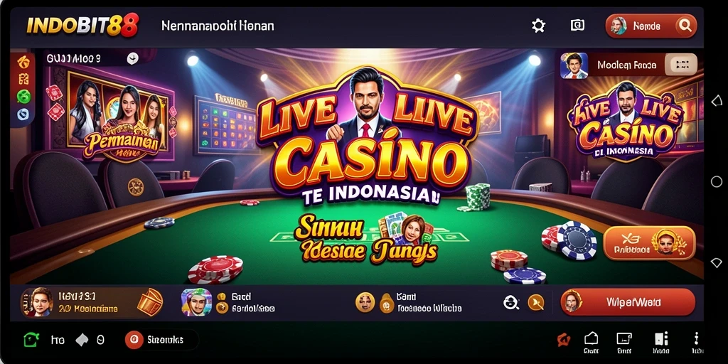 Tampilan gameplay langsung yang mendebarkan dari INDOBIT88.