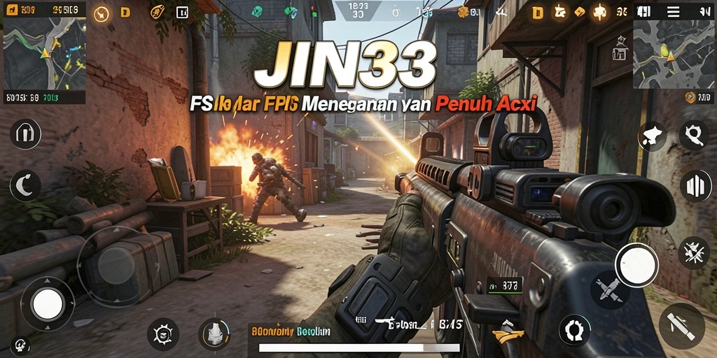 Tampilan gameplay seru di JIN33 dengan aksi FPS yang mendebarkan.