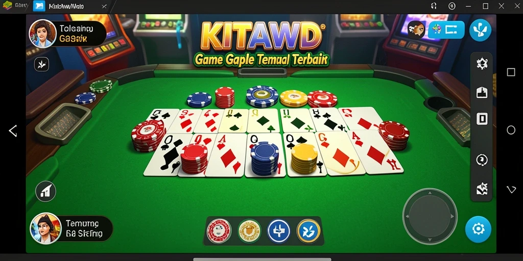 Tampilan gameplay Gaple yang seru dan interaktif di KITAWD.
