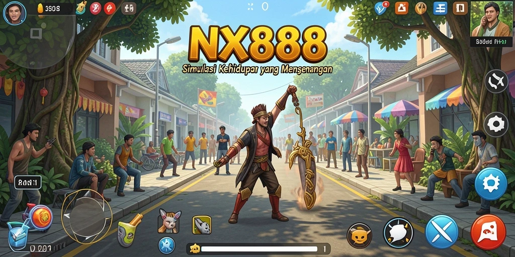 Tampilan gameplay NX888 yang menawan dan interaktif.