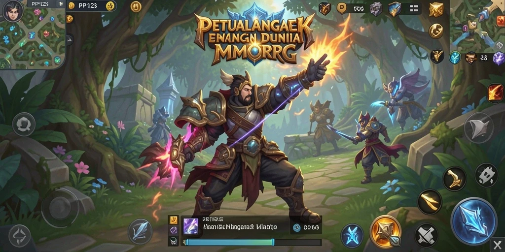 Tampilan gameplay PP123 yang menakjubkan dan penuh aksi.